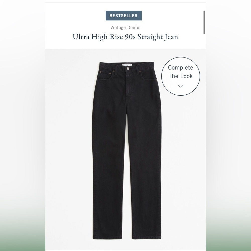 Abercrombie Ultra High Rise 90s straight jean 25L